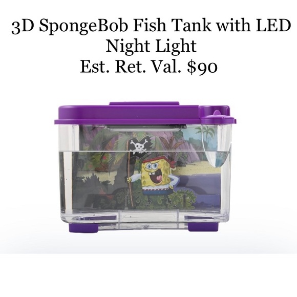 SpongeBob 3D LED Night Light Tank - Picture 2 of 12